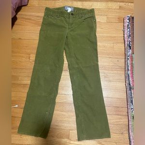 J. crew bootcut army green jeans!